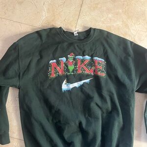 Winter Grinch ‘Nike’Graphic Sweatshirt
